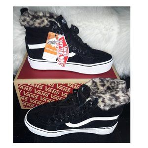 *NWT* Vans Sk8-Hi Platform MTE Leopard Fur Shoes